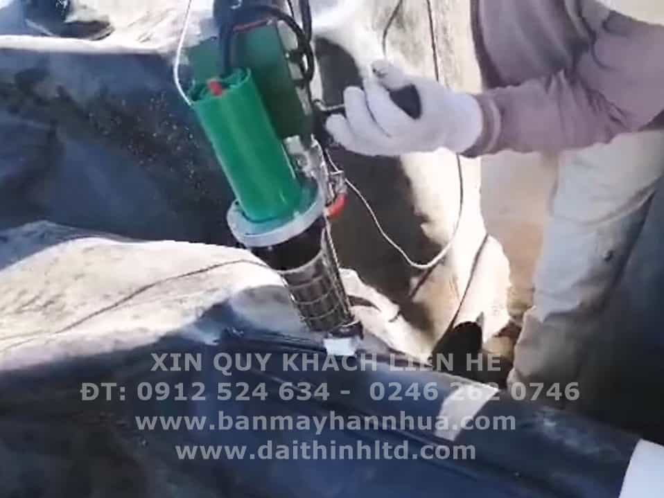 M&aacute;y h&agrave;n đ&ugrave;n bạt nhựa HDPE